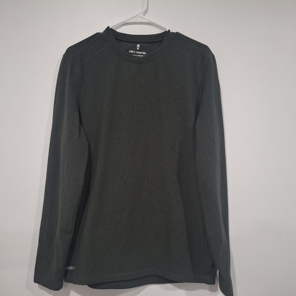 Free Country Men's Black Long Sleeve Shirt